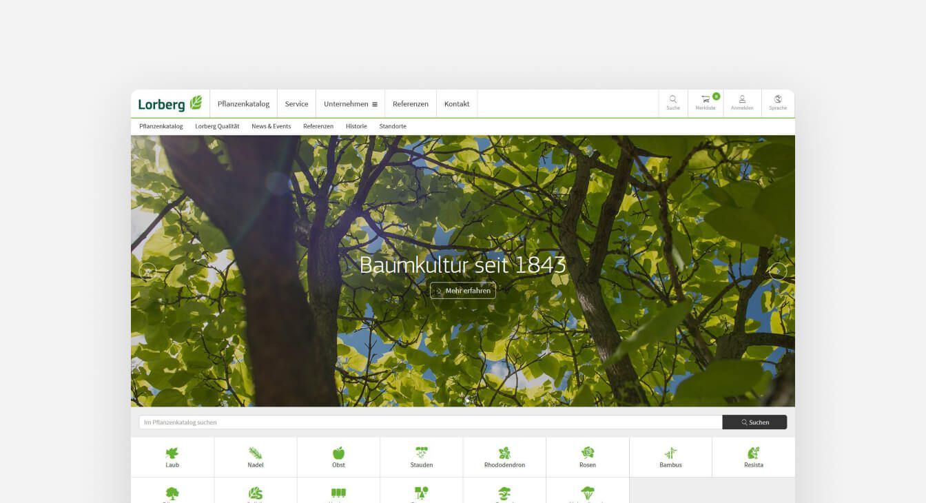 Digitaler Markenrelaunch für die größte Baumschule Europas